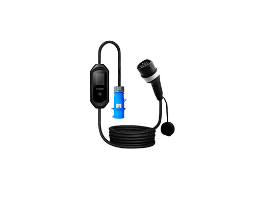 afdg European Standard EV Charger – Black Body with Blue Type 2 Connector