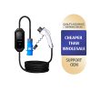 SAE J1772 EV Charger with LCD Screen and Blue Type 1 Connector