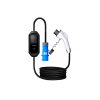 SAE J1772 EV Charger with LCD Screen and Blue Type 1 Connector