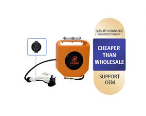 sfdg Yellow Single-Gun AC EV Charger with Cable Holder – SAE J1772 (Type 1)